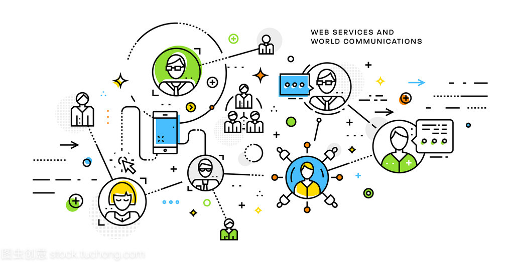 Web服务、世界通讯与平面设计的融合 数字化时代的视觉桥梁